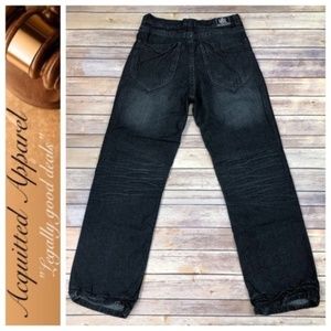 Beat and Rhythm Mens Black Wash Jeans 32 x 32